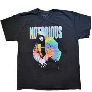 NOTORIOUS BIG L Men T-shirt Black B.I.G Music Singer Shirt good condition